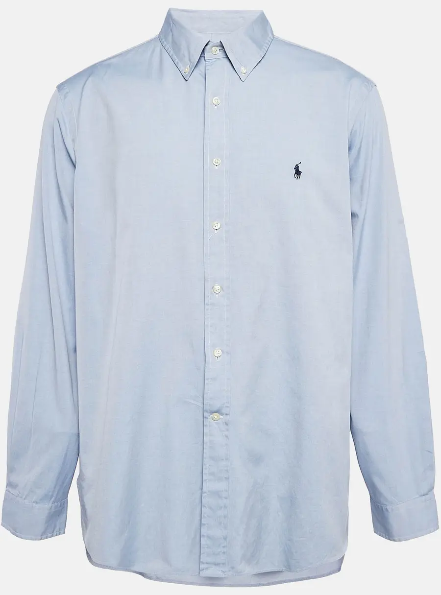 Ralph Lauren Blue Cotton Long Sleeve Shirt XXXL