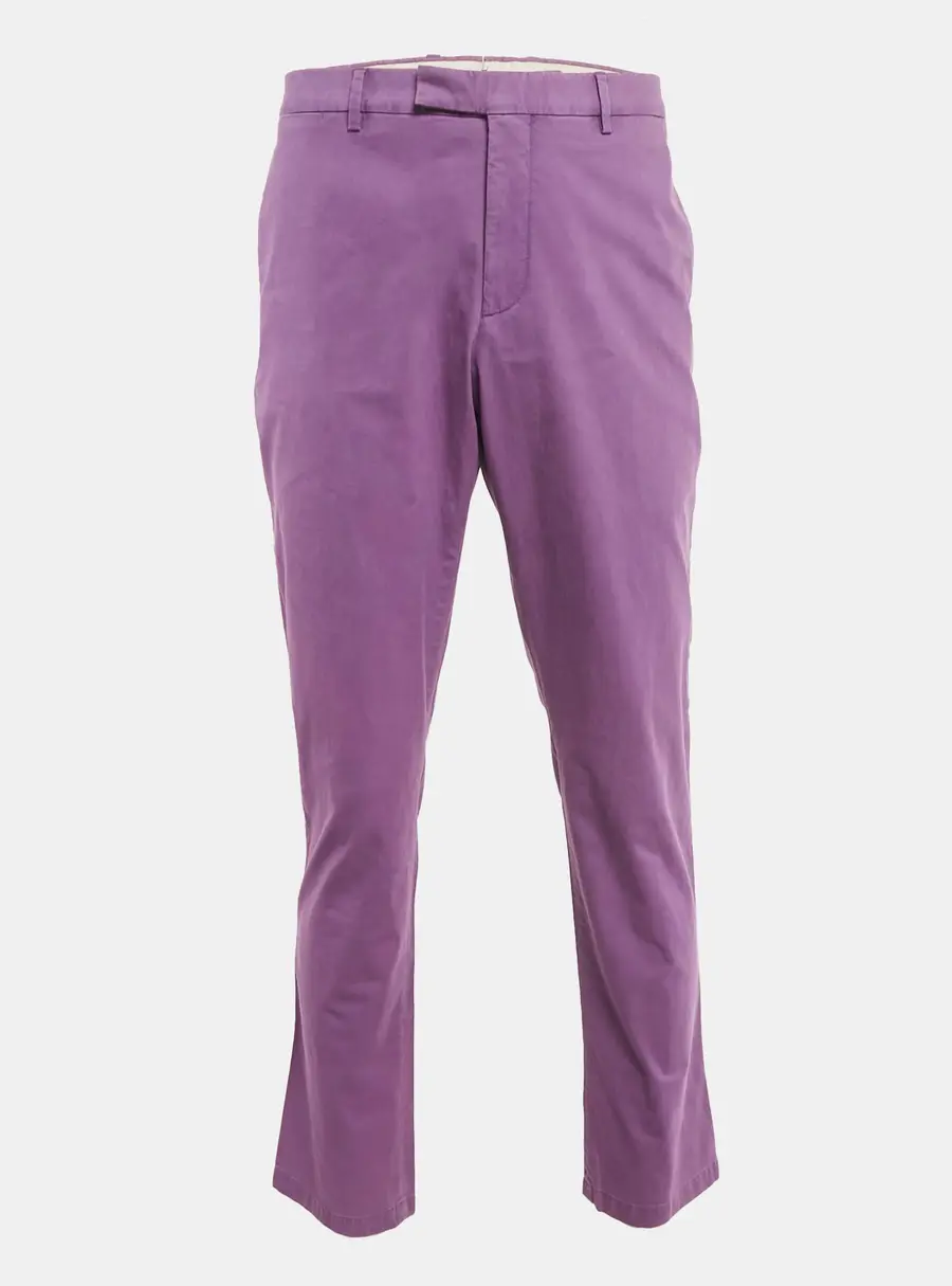 Ralph Lauren Purple Cotton Chino Trousers XXL