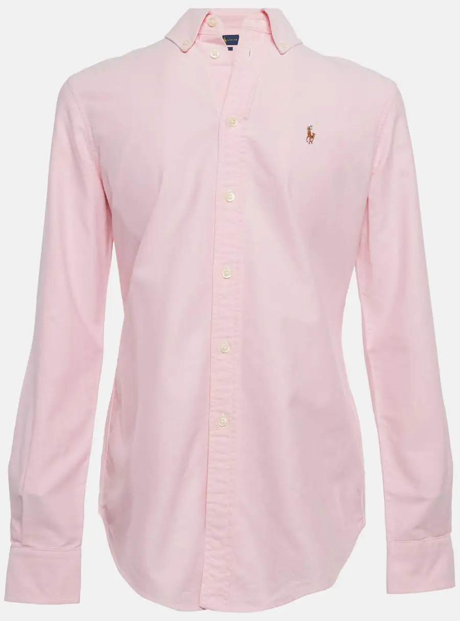 Ralph Lauren Pink Cotton Long Sleeve Shirt S