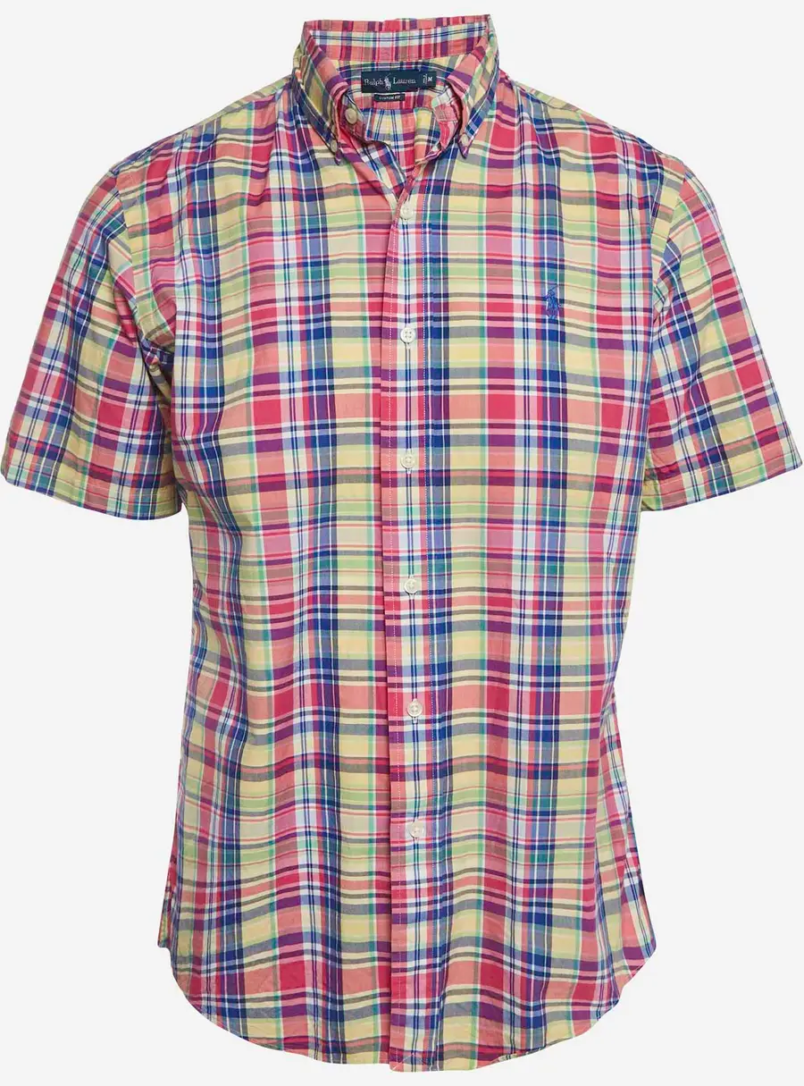Ralph Lauren Multicolour Plaid Cotton Short Sleeve Shirt M