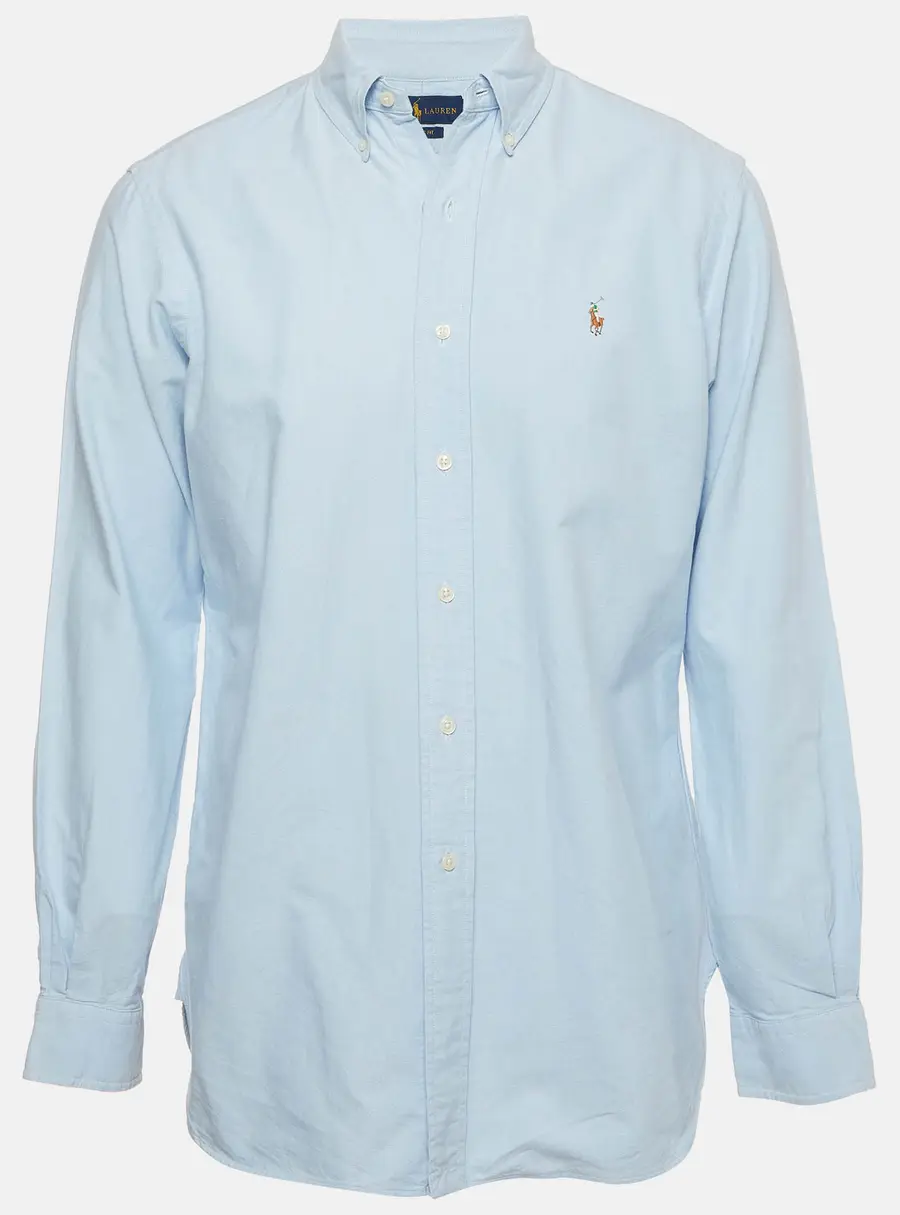 Ralph Lauren Blue Cotton Classic Fit Shirt M