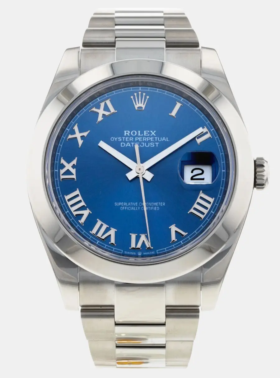 Rolex Datejust 41 126300 Blue Stainless Steel Automatic Men's Wristwatch 41mm