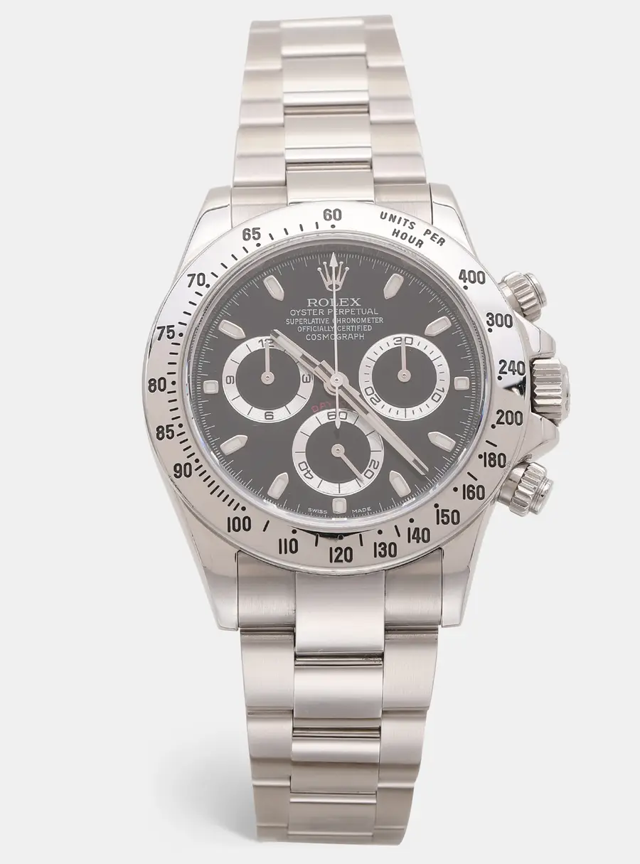 Rolex Cosmograph Daytona 116520 Black Dial Stainless Steel Men's Wristwatch 40 mm