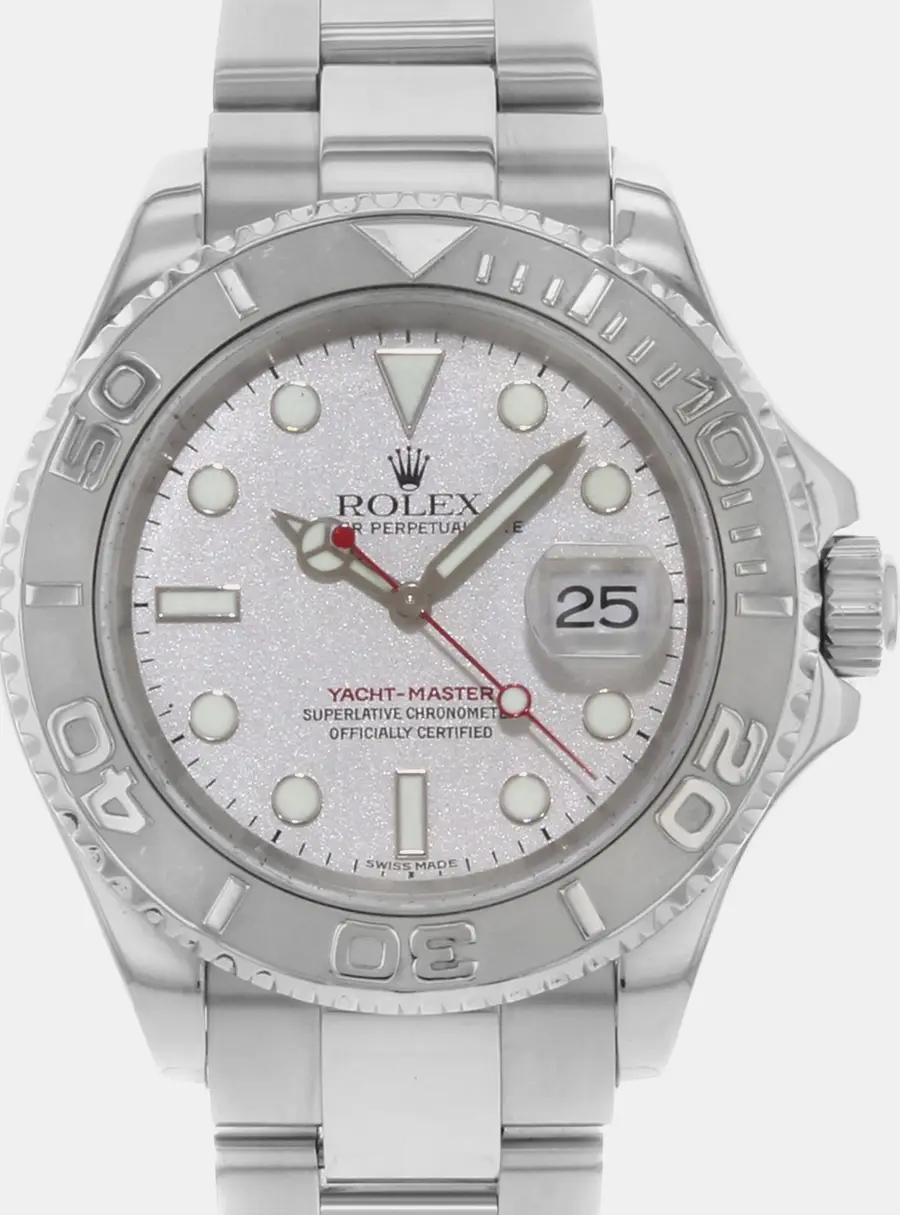 Rolex Yacht-Master 16622 Silver Dial Stainless Steel Steel Platinum Automatic Men's Wristwatch 40mm