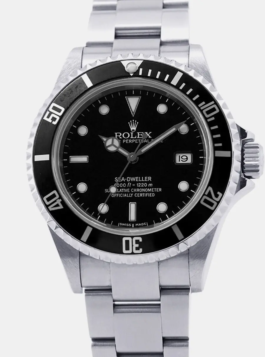 Rolex Sea-Dweller 16600 Automatic Black Dial Stainless Steel Men's Wristwatch 40mm