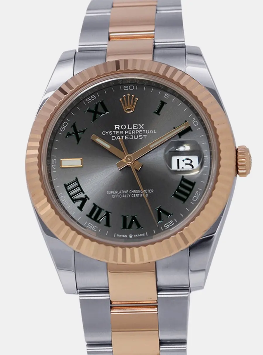 Rolex Datejust 126331 18K Rose Gold, Stainless Steel Automatic Men's Wristwatch 41mm