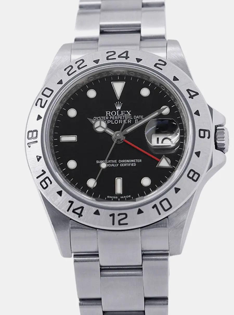 Rolex Explorer II 16570 Black Stainless Steel Automatic Men's Wristwatch 40mm