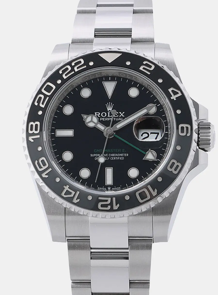 Rolex GMT Master II 126710GRNR Black Stainless Steel Automatic Men's Wristwatch 40mm