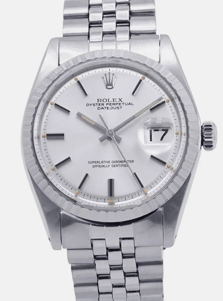 Rolex Datejust 1603 Silver Stainless Steel Automatic Men's Wristwatch 36mm