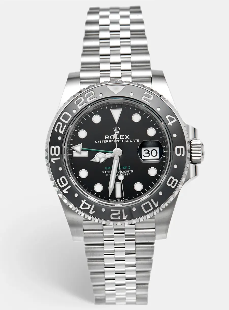 Rolex GMT Master II 126710GRNR Bruce Wayne Black Stainless Steel Automatic Men's Wristwatch 40 mm