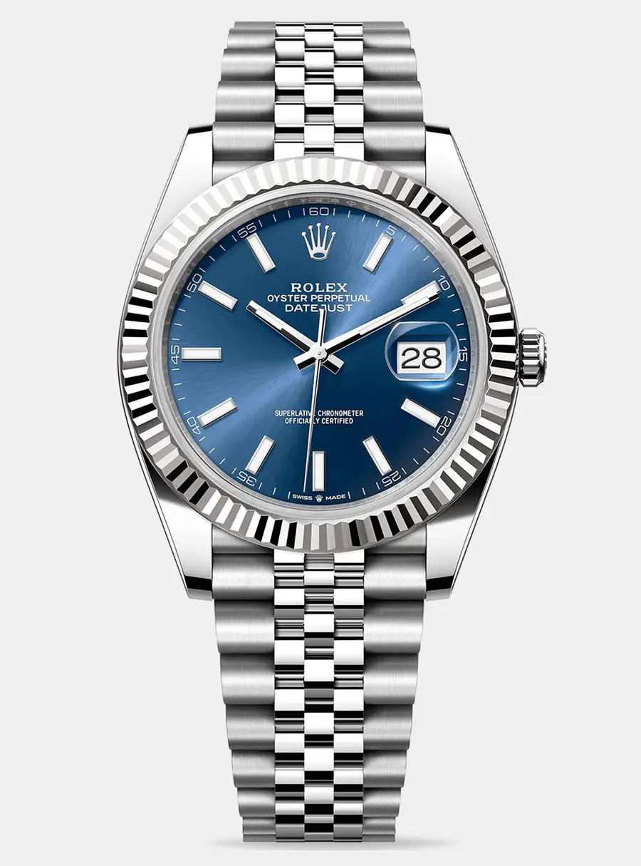 Rolex Datejust 126334-0002 Blue Index Men's Wristwatch 41mm
