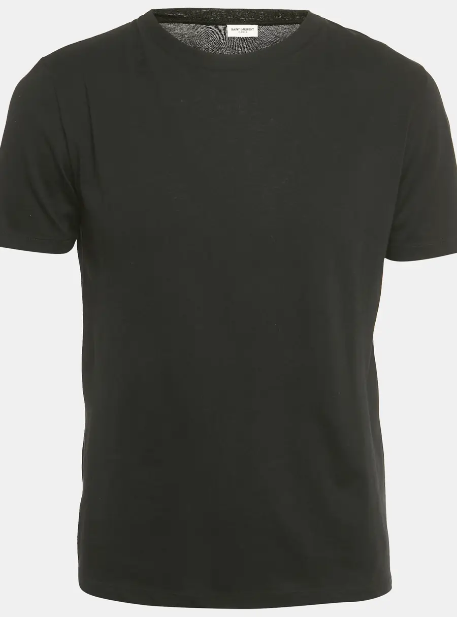 Saint Laurent Paris Black Love 1971 Printed Cotton T-Shirt XS