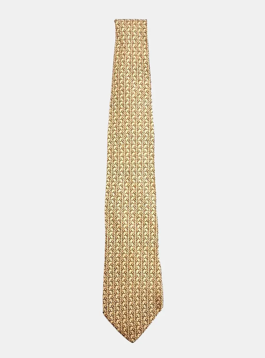 Salvatore Ferragamo Silk Brown Tie