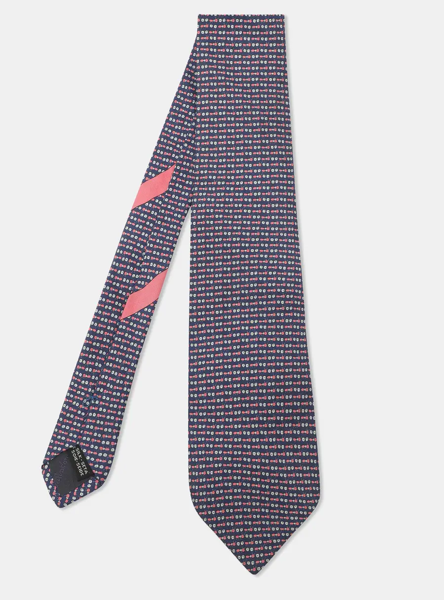 Salvatore Ferragamo Multicolor Printed Silk Neck Tie