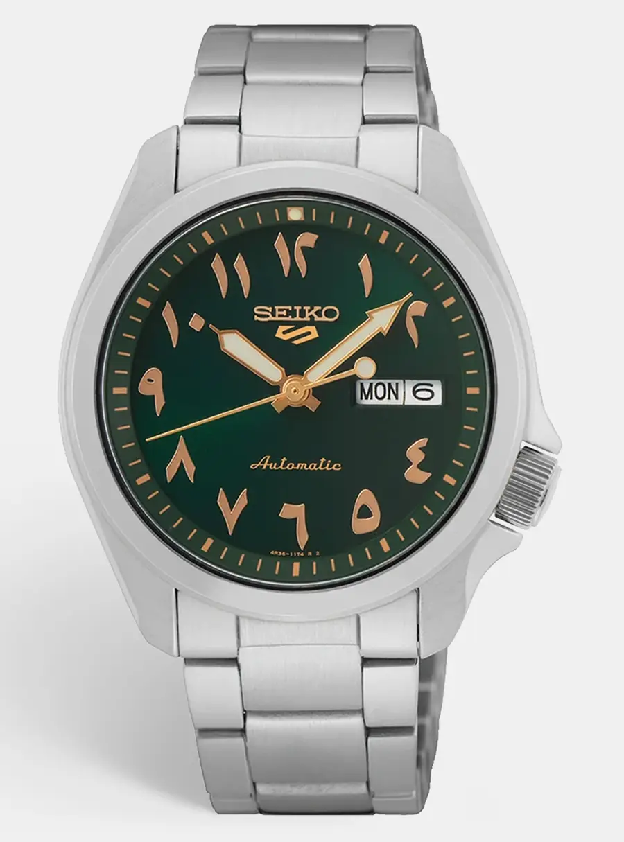 Seiko 5 sports SRPH49K1 Green Dial Stainless Steel Men's Wristwatch 40 mm