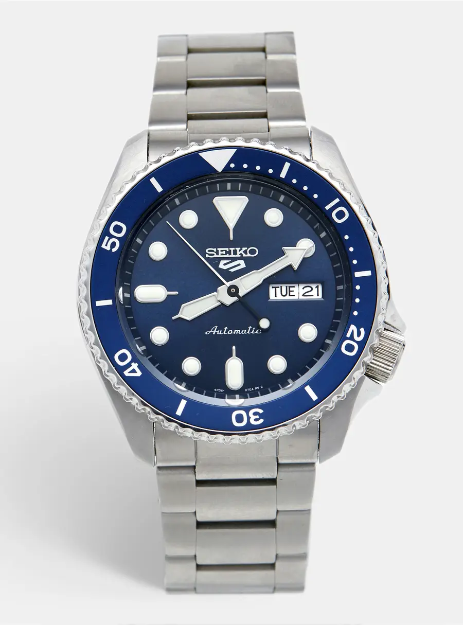 Seiko 5 Sport SRPD51K1 Blue Dial Stainless Steel Men's Wristwatch 42 mm
