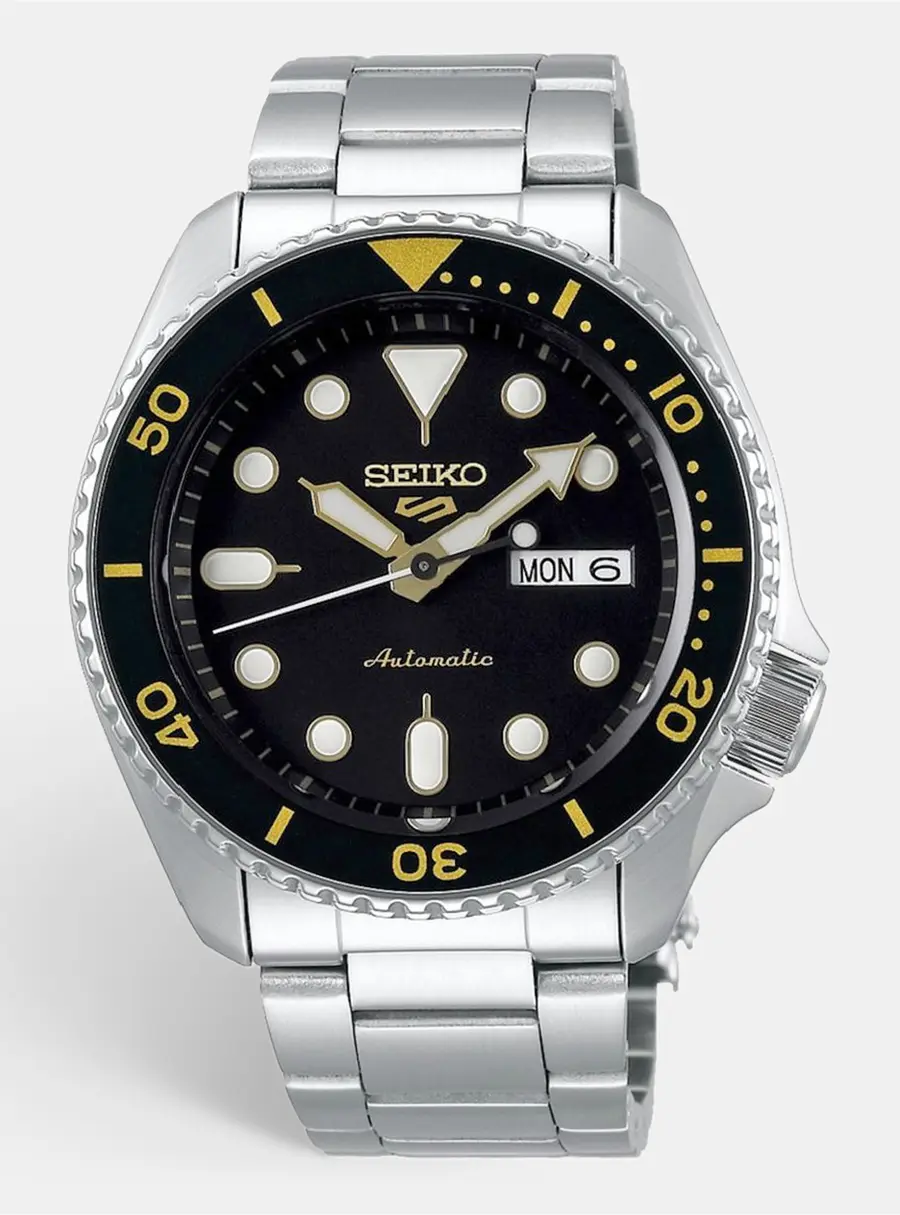 Seiko 5 Sport SRPD57K1 Black Stainless Steel Men's Wristwatch 42 mm