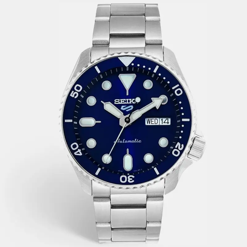 Seiko 5 Sport SRPD51K1 Blue Dial Stainless Steel Men's Wristwatch 42.50 mm