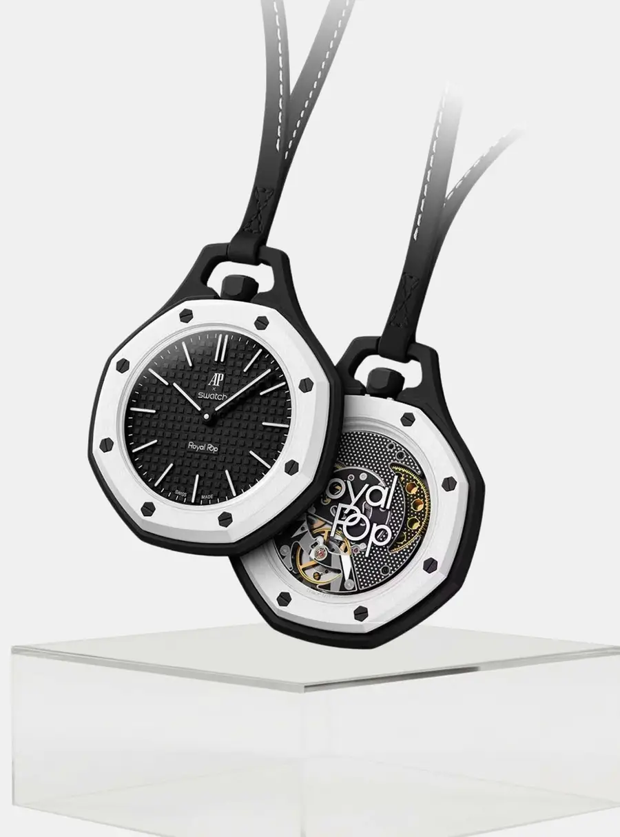 Swatch x Audemars Piguet Royal Pop Ocho Negro Black Ceramic Bioceramic Mechanical Wristwatch 40mm