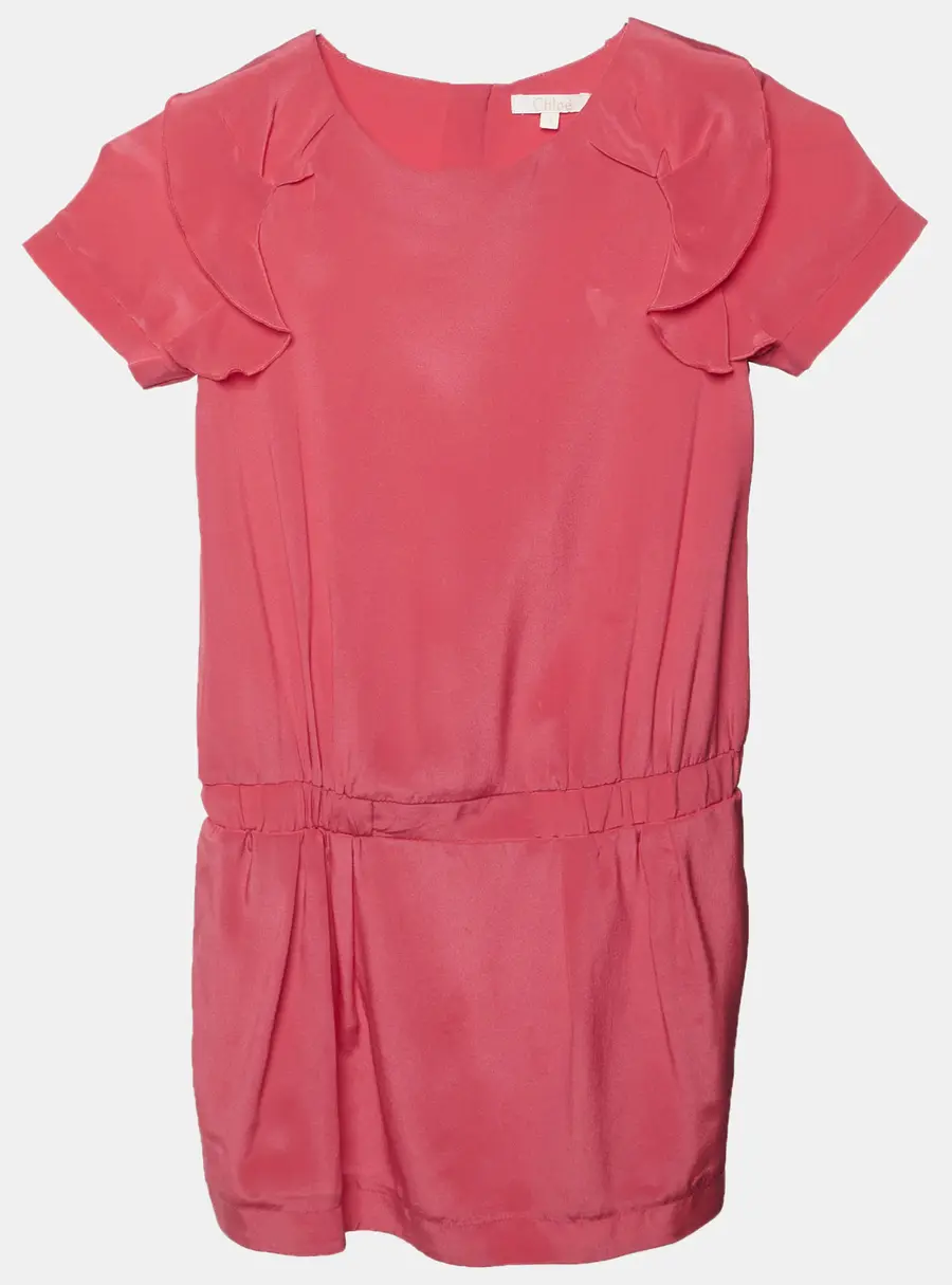 Chloe Pink Silk Dress 8 Years