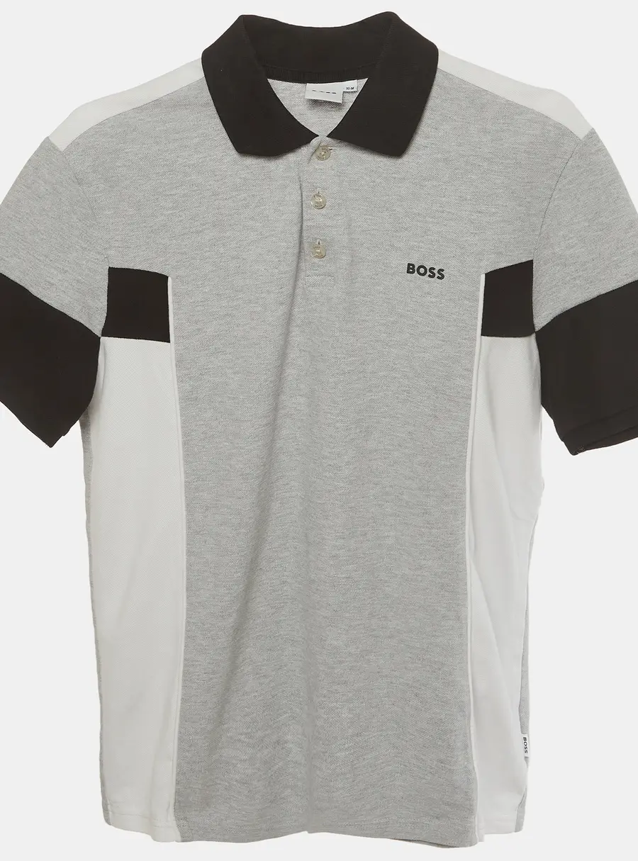 Boss By Hugo Boss Grey Cotton Short Sleeve T- Shirt 16 Yrs