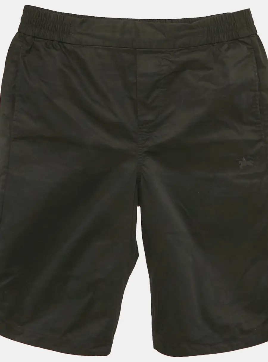 Burberry Kids Black Cotton Shorts 14Yrs