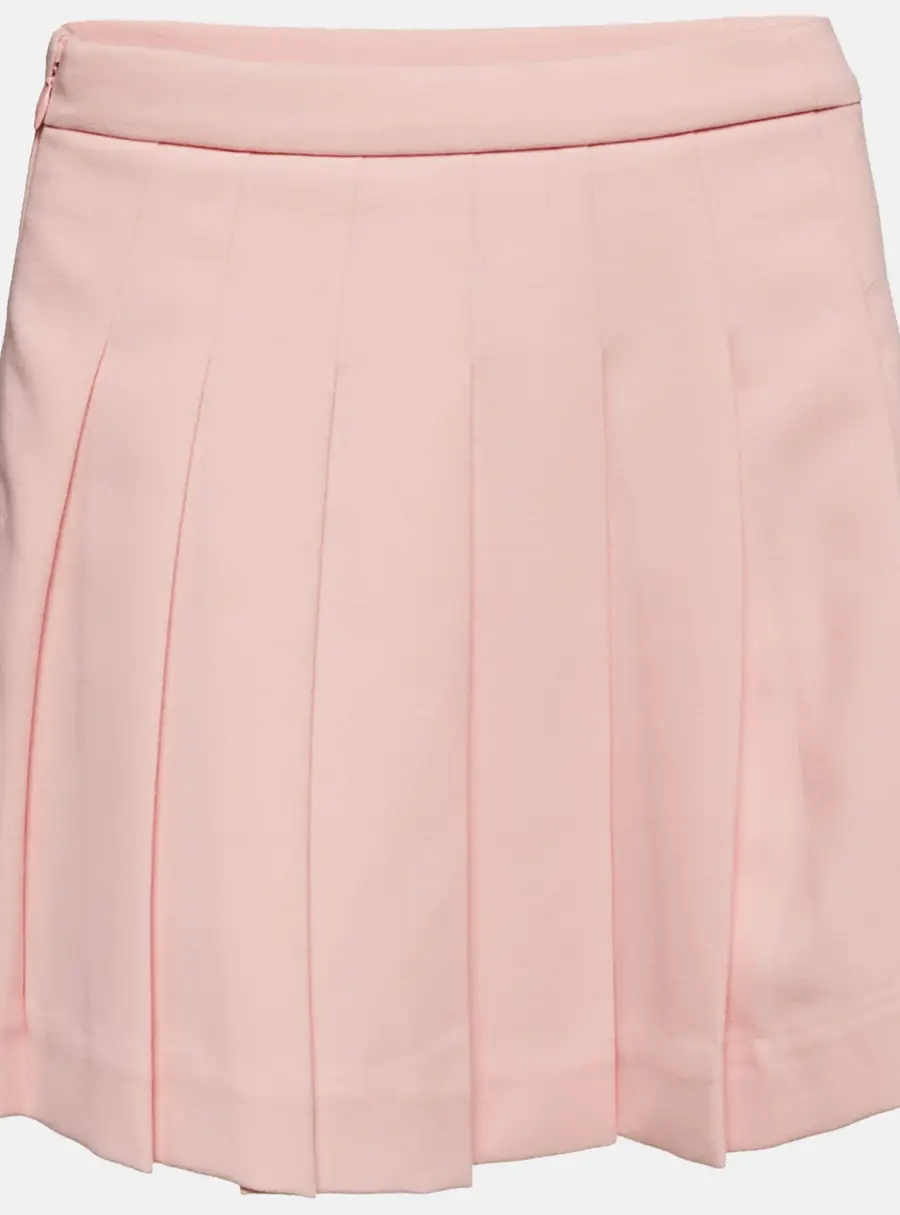 Burberry Pink Gabardine Pleated Skirt 4 Yrs