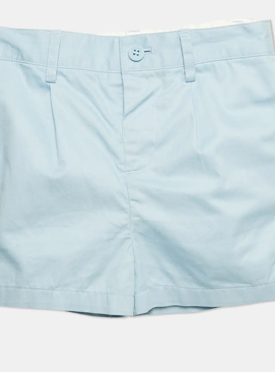 Burberry Kids Blue Cotton Shorts 18M
