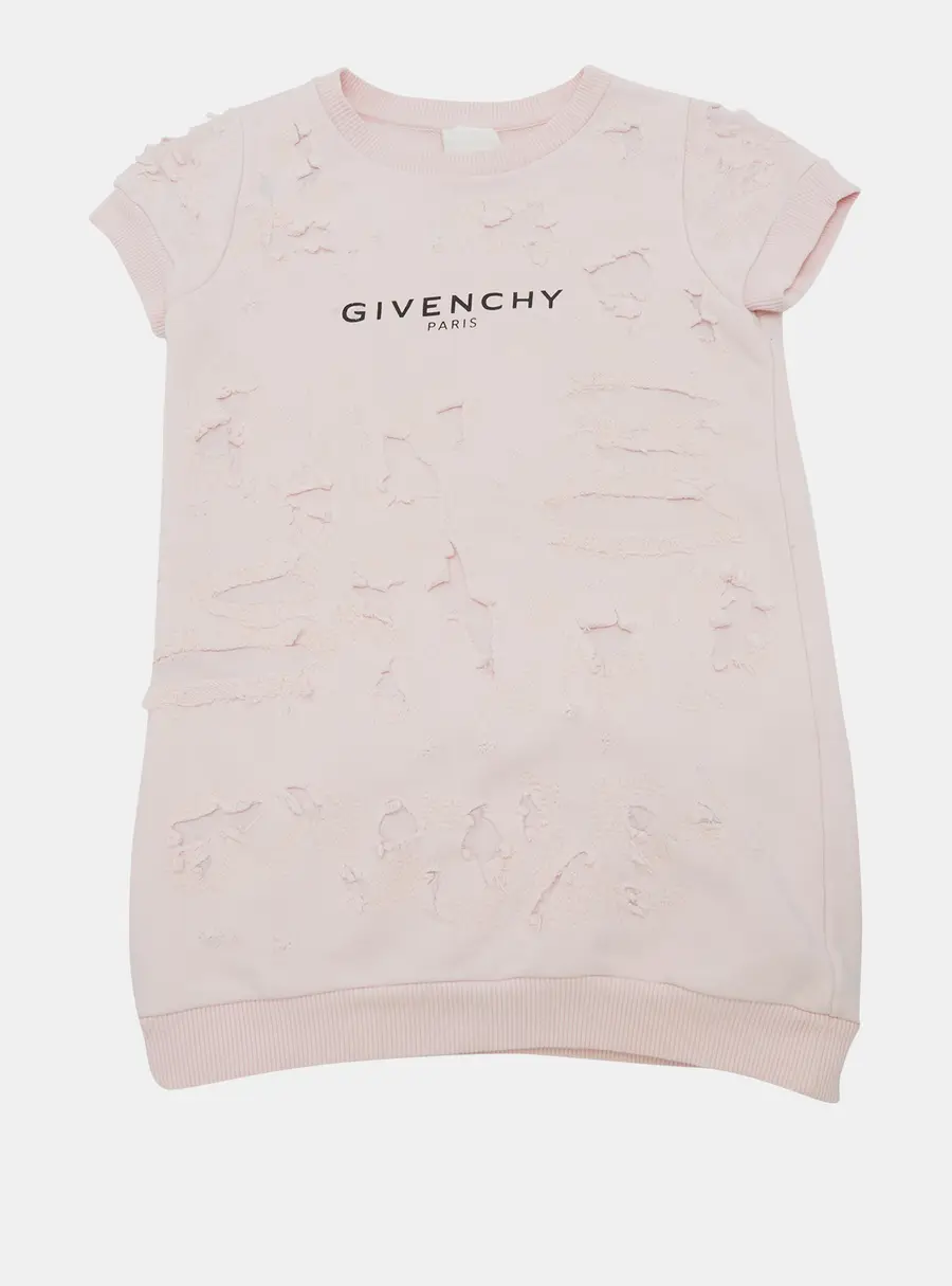 Givenchy Kids Pink Distressed Top 6Yrs