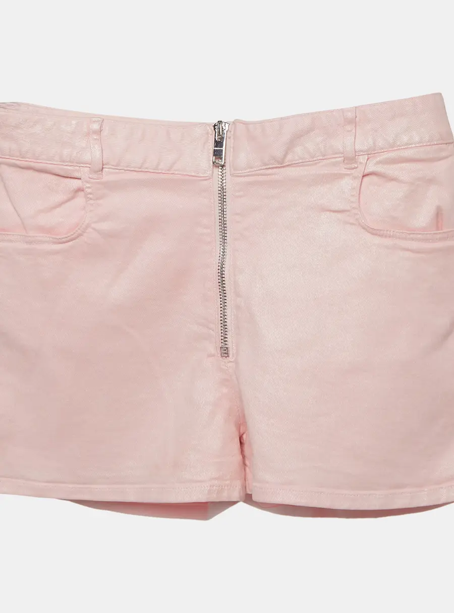 Givenchy Kids Pink Denim Regular Fit Shorts 12+Yrs