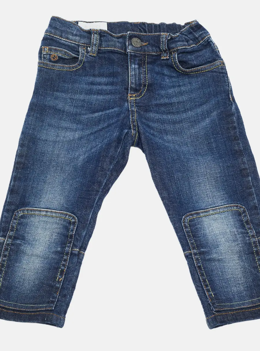 Gucci Kids Blue Denim Jeans 4 Yrs