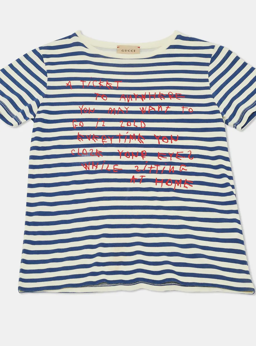 Gucci Kids Striped Jersey T-Shirt 8Yrs