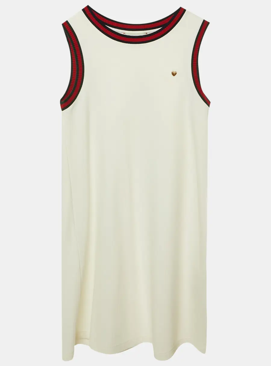 Gucci Kids White Jersey Sleeveless Dress Size 12 Yrs