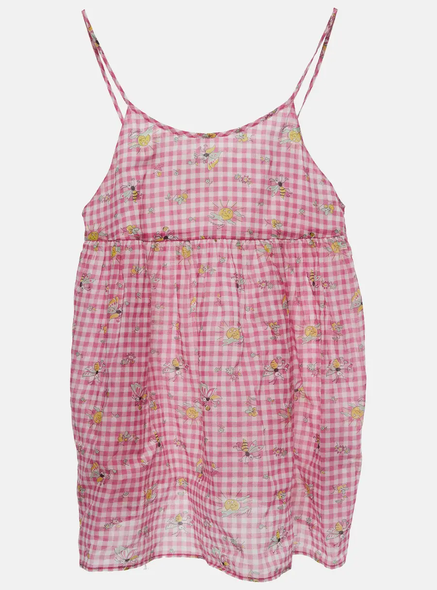 Gucci Kids Pink Gingham Cotton Top 10Yrs