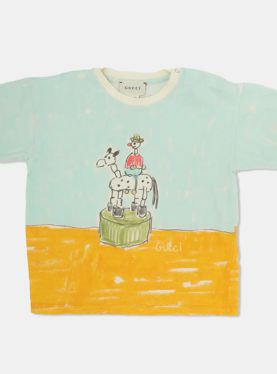 Gucci Multicolor Printed Cotton Isabella Cotier Top 36 months
