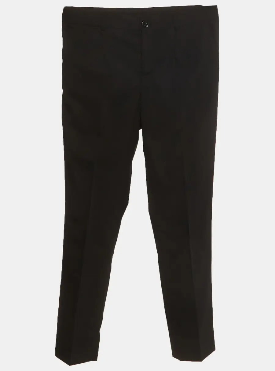 Dolce & Gabbana Black Wool Straight Leg Trousers 12+ Yrs