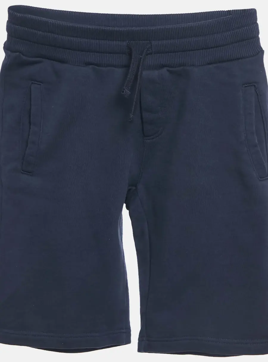 Dolce & Gabbana Kids Navy Blue Cotton Knit Shorts 6 Yrs