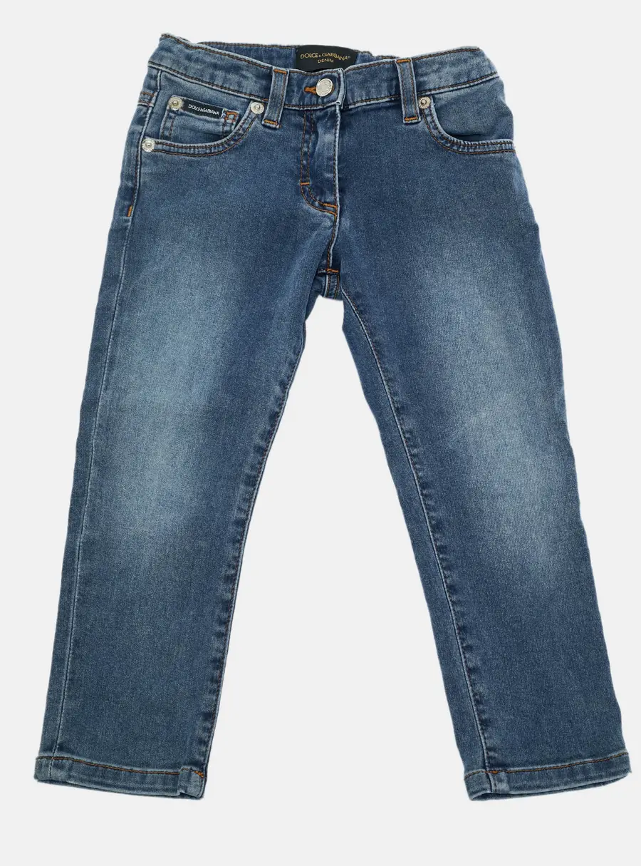 Dolce & Gabbana Kids Blue Denim Jeans 12/18M Waist 18"