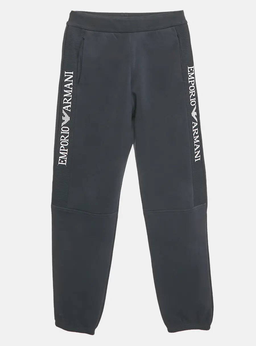 Emporio Armani Kids Navy Blue Cotton Sweatpants 10Yrs