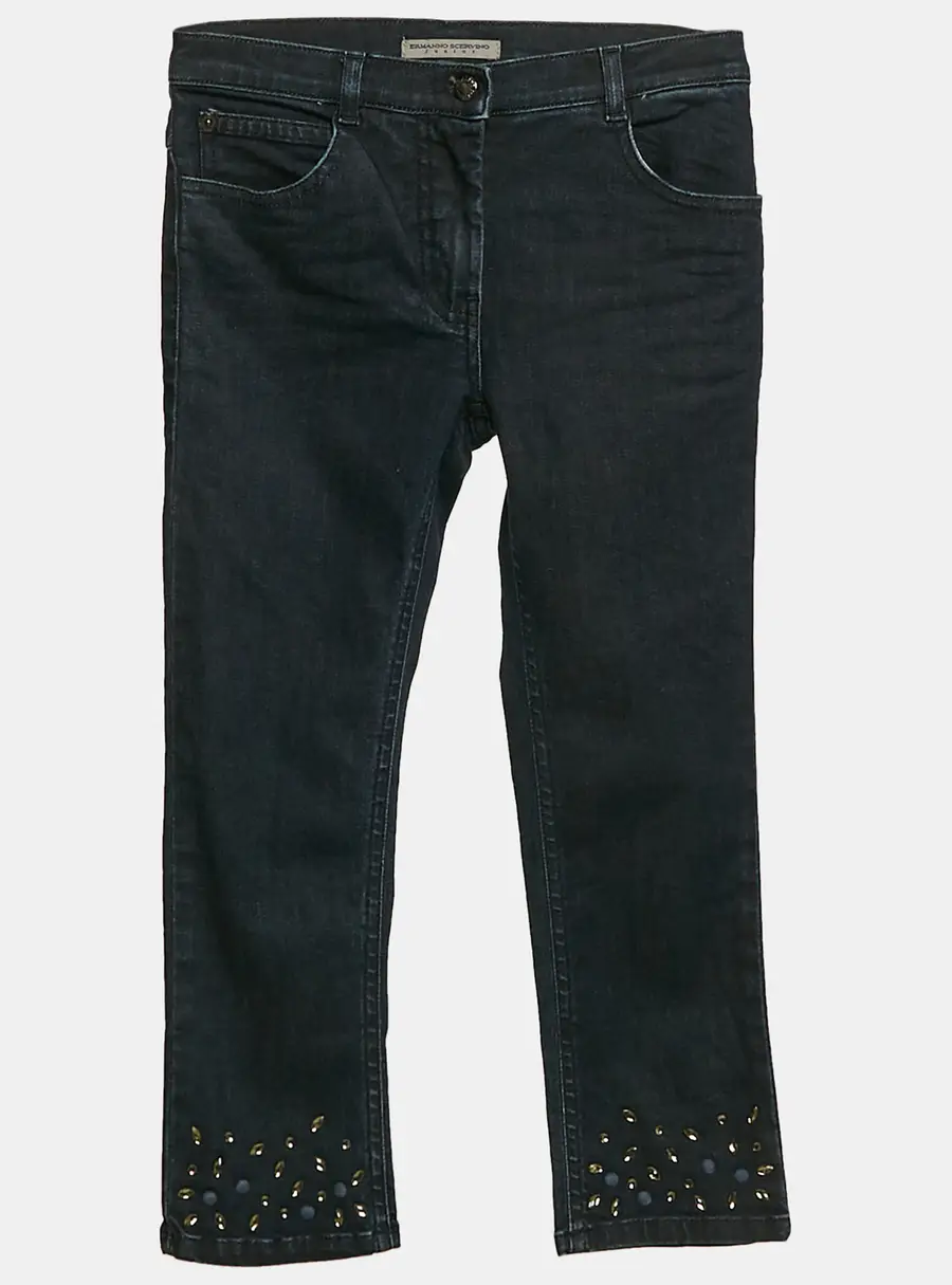 Ermanno Scervino Junior Studded Denim Jeans 8 Yrs Waist 24"