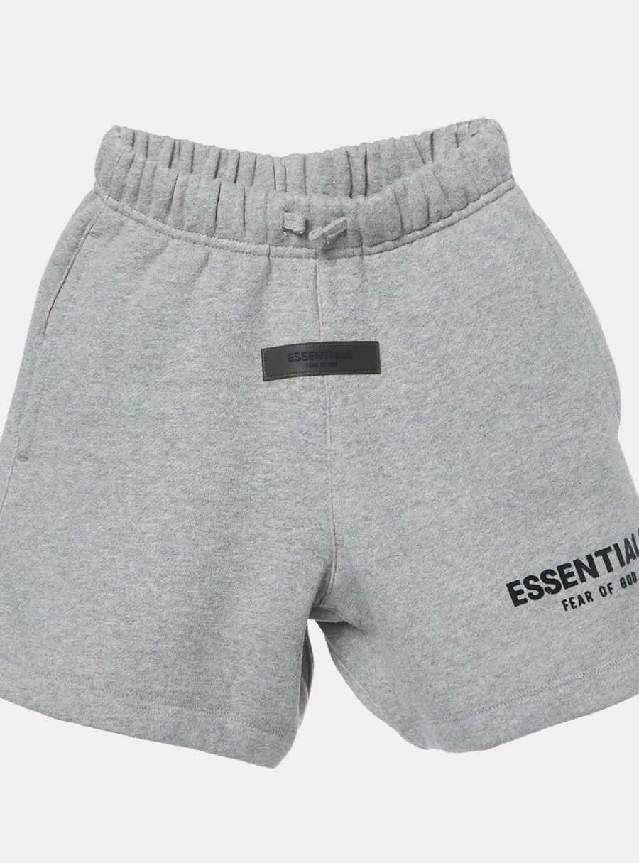 Fear of God Grey Logo Applique Cotton Shorts 6-7Yrs