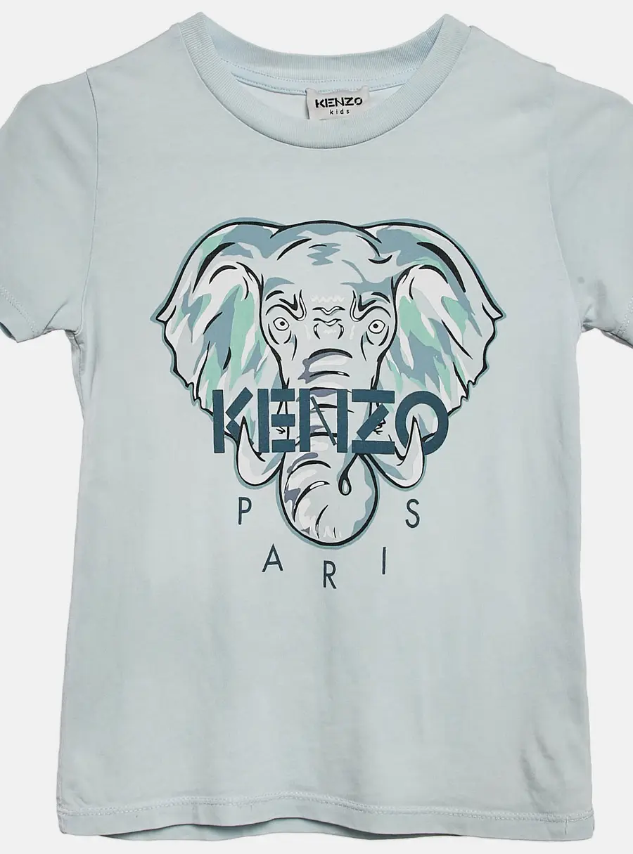 Kenzo Kids Tiger Logo Print Jersey T-Shirt 6 Yrs