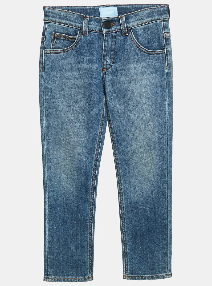 Lanvin Kids Blue Denim Skinny Jeans 8 Yrs Waist 22'