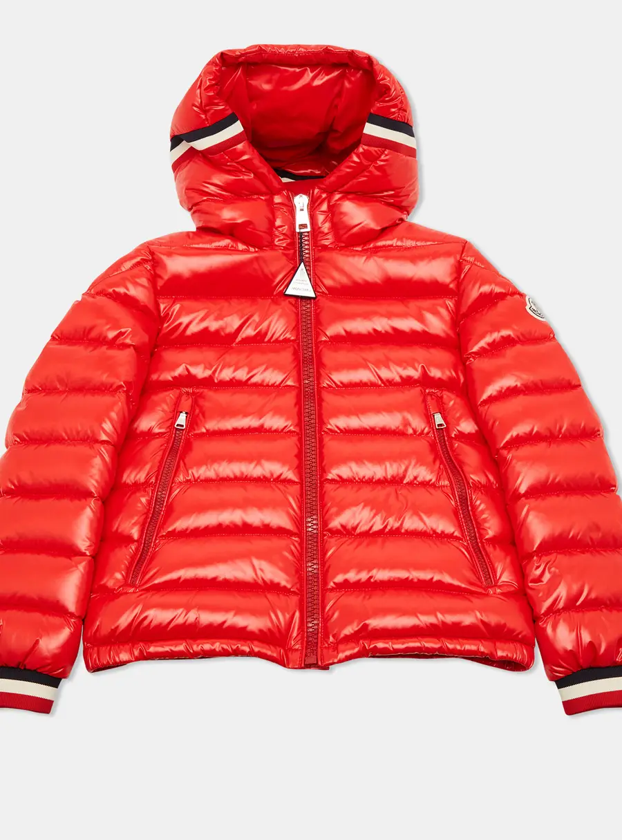 Moncler Red Nylon Quilted Jacket 10Yrs