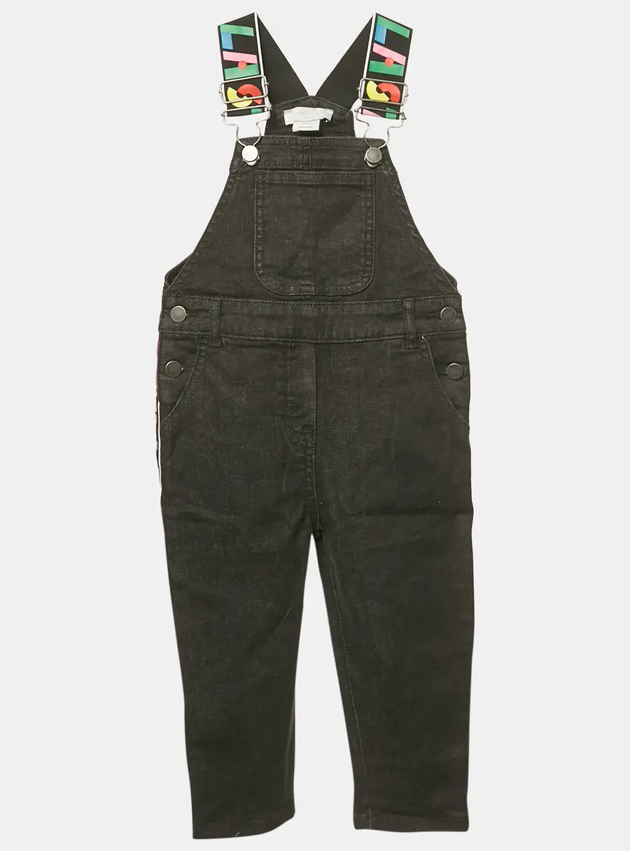 Stella McCartney Kids Black Denim Jumpsuit 3 Yrs