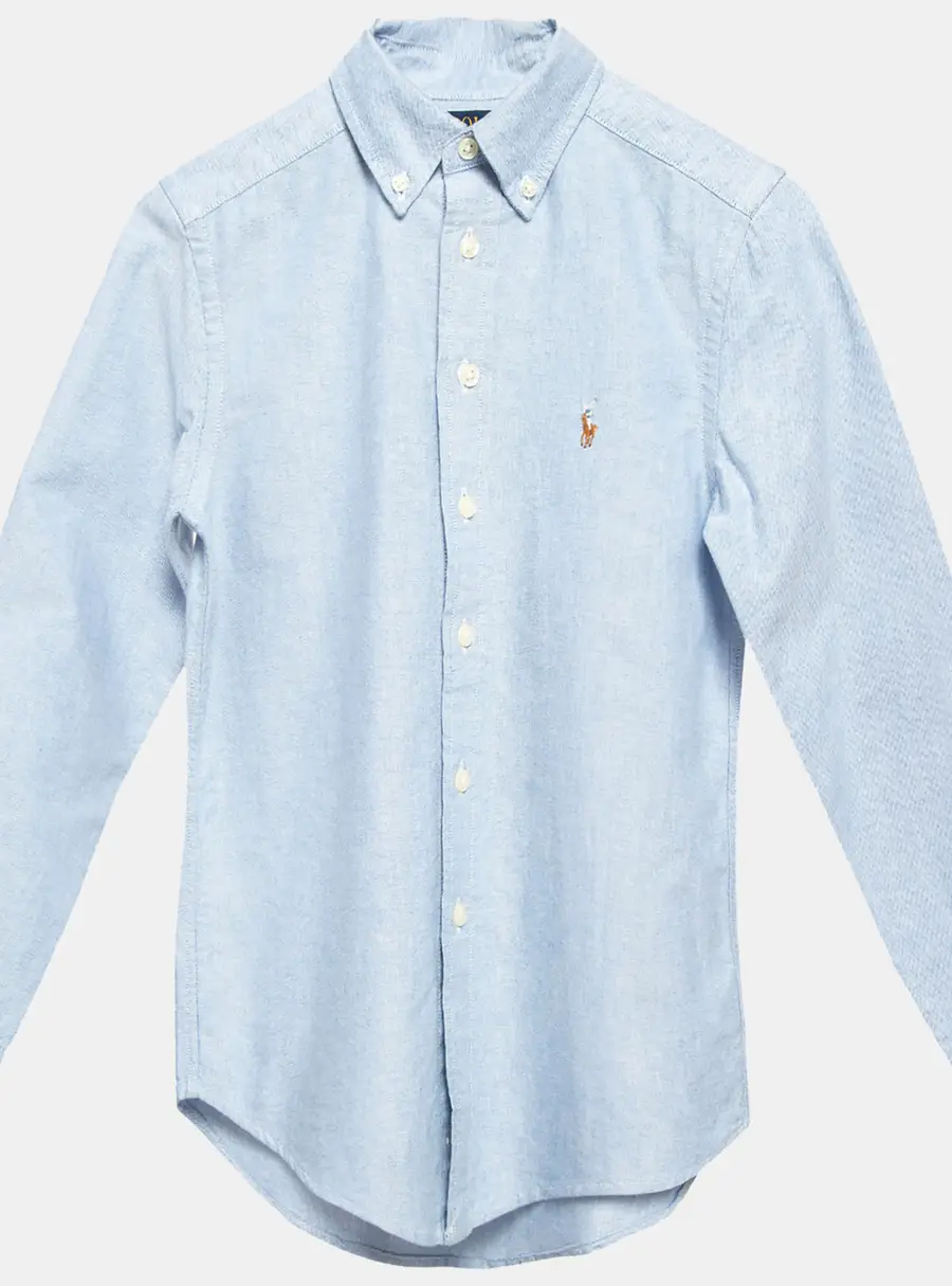 Polo Ralph Lauren Blue Cotton Button Front Shirt 8Yrs