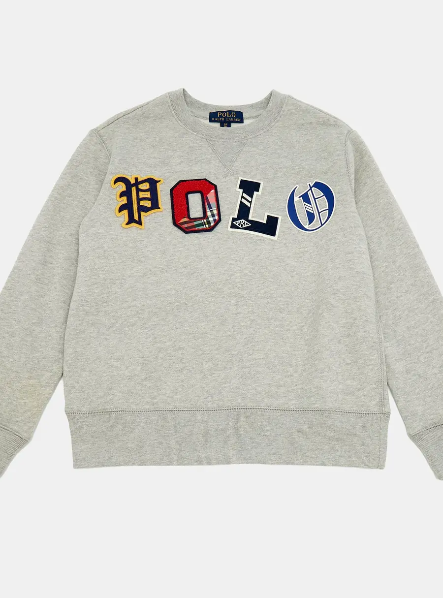 Polo Ralph Lauren Kids Cotton Knit Logo Patch Sweatshirt 8Yrs
