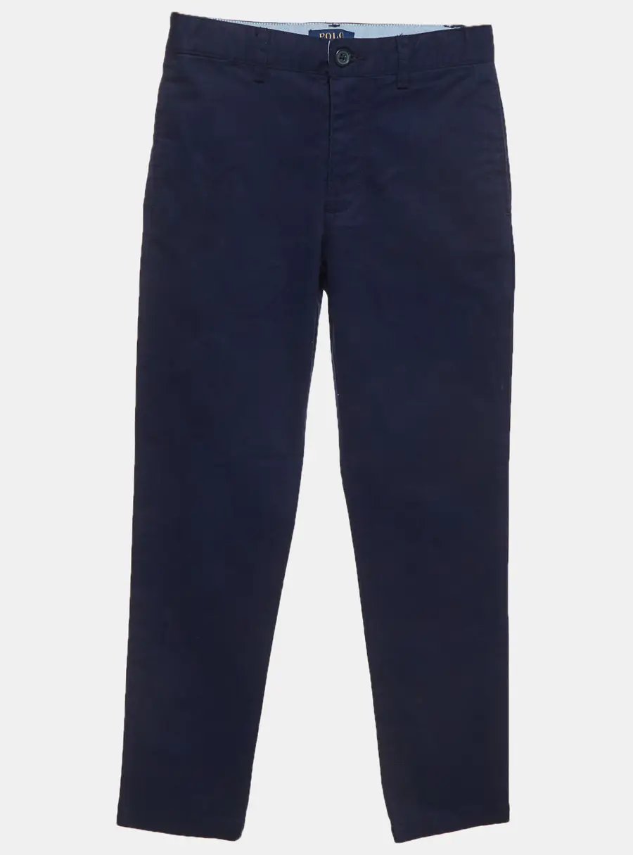 Polo Ralph Lauren Kids Navy Blue Cotton Twill Chinos 7 Yrs