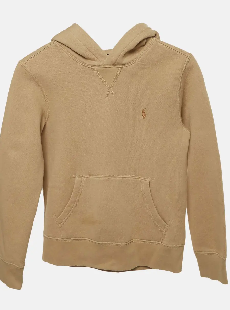 Polo Ralph Lauren Kids Beige Jersey Hoodie 8 Yrs