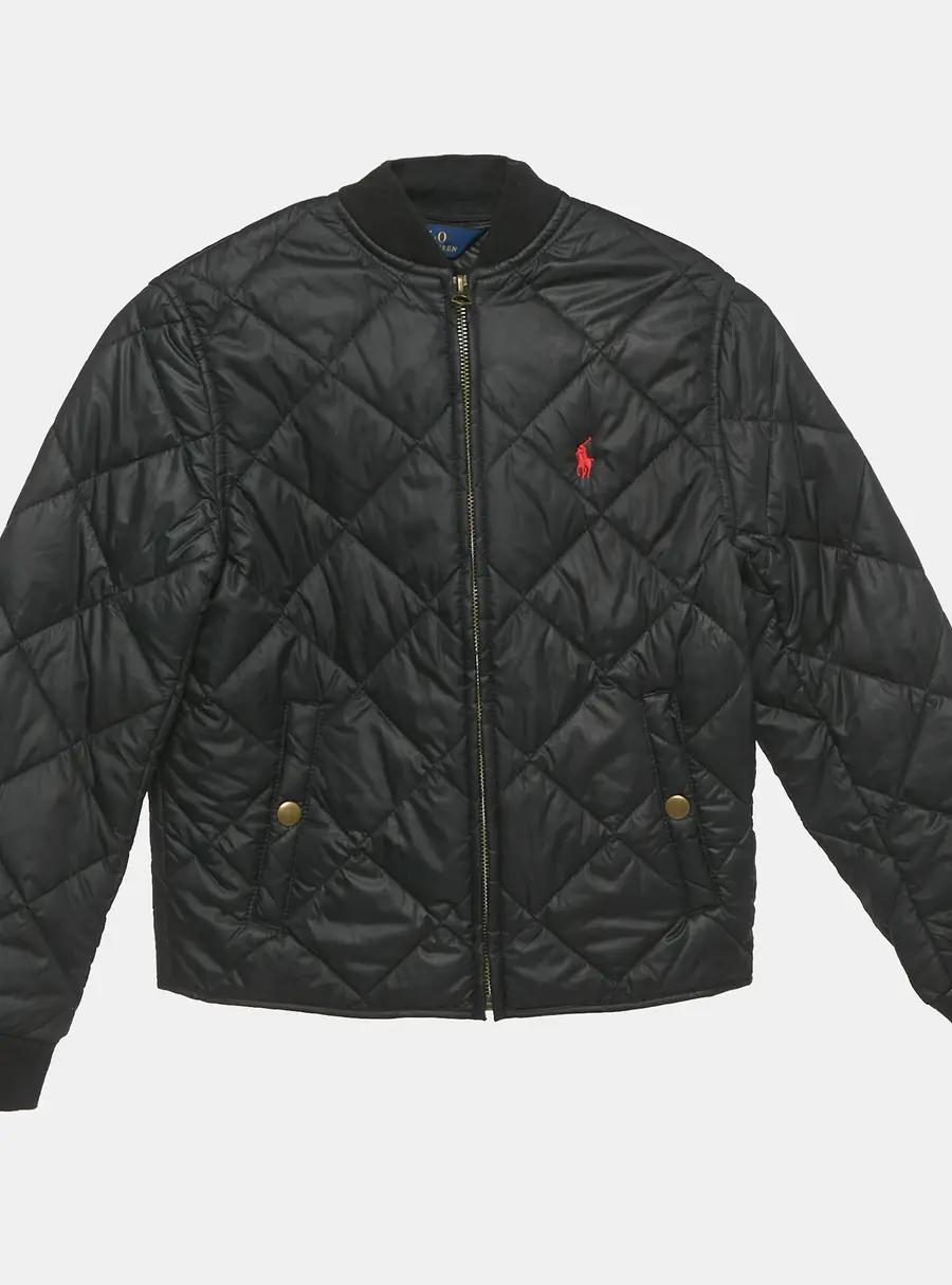 Polo Ralph Lauren Black Synthetic Quilted Jacket 8 Yrs